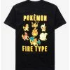 Cheapest 🥰 Pokemon Fire Type T-Shirt ⌛ -pokemon Sales 14796183 hi