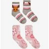 Outlet 😍 Pokemon Eevee Flowers Fuzzy 🧦 Socks 2 Pair ⭐ -pokemon Sales 18391563 hi