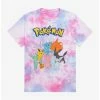 Cheap 🔥 Pokemon Eeveelutions Tie-Dye Boyfriend Fit 👧 Girls T-Shirt 👍 -pokemon Sales 18641825 hi
