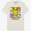Buy 👍 Pokemon Classic Characters Grid Boyfriend Fit 👧 Girls T-Shirt ✔️ -pokemon Sales 18867264 hi