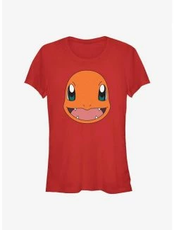 Budget 🎁 Pokemon Charizard Face 👧 Girls T-Shirt ⌛
