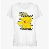 Buy 🥰 Pokemon Pikachu Cracks A Joke 👧 Girls T-Shirt 💯 -pokemon Sales 19415069 hi
