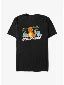Cheap 🤩 Pokemon Good Vibes Starters T-Shirt 🌟