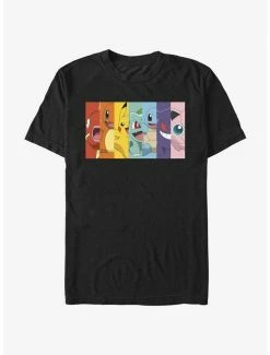 Discount 🎁 Pokemon Rainbow Faces T-Shirt ⌛