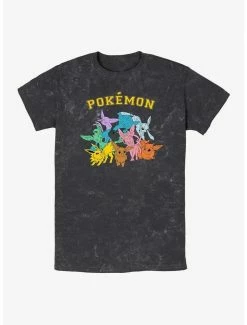 Coupon 🔥 Pokemon Gotta Catch Eeveelutions Mineral Wash T-Shirt 🔥