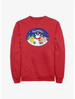 Promo 😉 Pokemon Happy Holidays Snowman Sweatshirt 🧨