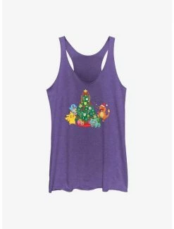 Brand new 🔔 Pokemon 🎄 Christmas Tree 👧 Girls Tank 🔔