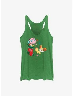 Budget ✨ Pokemon Jiggly Puff and Fennekin Gift Stocking 👧 Girls Tank ✔️