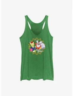 Discount 🎉 Pokemon Pichu and Delibird Holiday Party 👧 Girls Tank ✨