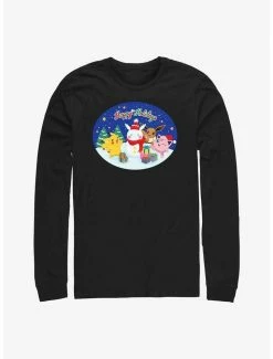 Coupon 👏 Pokemon Happy Holidays Snowman Long-Sleeve T-Shirt 🔥