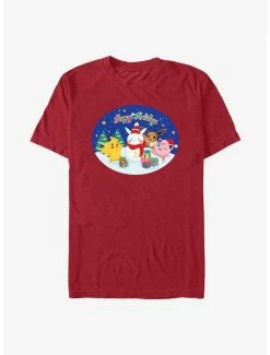 Budget 🌟 Pokemon Happy Holidays Snowman T-Shirt 🛒