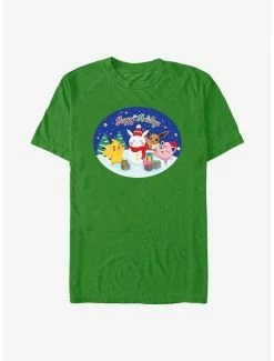 Wholesale ✔️ Pokemon Happy Holidays Snowman T-Shirt ⌛