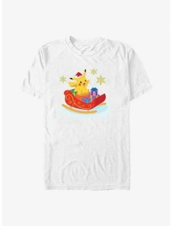 Outlet 🤩 Pokemon Pikachu Sleigh Ride T-Shirt 🎉