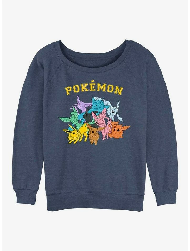 Promo ๐งจ Pokemon Gotta Catch Eeveelutions ๐ง Girls Slouchy Sweatshirt ๐ 3 Promo ๐งจ Pokemon Gotta Catch Eeveelutions ๐ง Girls Slouchy Sweatshirt ๐