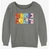 Hot Sale 🎉 Pokemon Rainbow Pokemon 👧 Girls Slouchy Sweatshirt ✔️ -pokemon Sales 20207917 hi