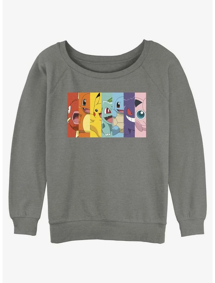 Hot Sale ๐ Pokemon Rainbow Pokemon ๐ง Girls Slouchy Sweatshirt โ๏ธ 3 Hot Sale ๐ Pokemon Rainbow Pokemon ๐ง Girls Slouchy Sweatshirt โ๏ธ