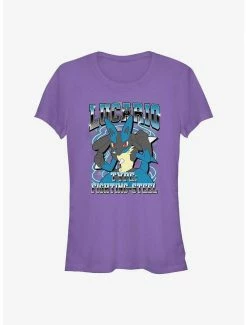 Outlet 🎉 Pokemon Lucario Fighting Steel 👧 Girls T-Shirt 💯