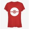 Hot Sale 🎉 Pokemon Pokeball Icon 👧 Girls T-Shirt 👍 -pokemon Sales 20210309 hi