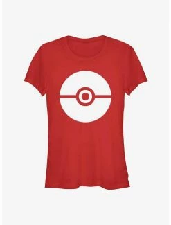Hot Sale 🎉 Pokemon Pokeball Icon 👧 Girls T-Shirt 👍