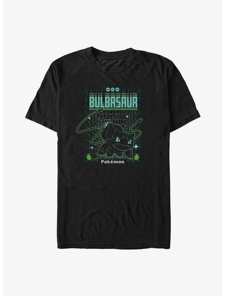 New 🥰 Pokemon Bulbasaur Grid T-Shirt ⭐ 3 New 🥰 Pokemon Bulbasaur Grid T-Shirt ⭐