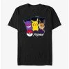 Wholesale 🧨 Pokemon Pokemon Trio Gengar, Pikachu, and Eevee T-Shirt 💯 -pokemon Sales 20210659 hi