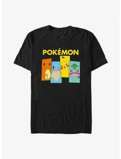 Cheapest 🌟 Pokemon Starter Pack Charmander, Squirtle, Pikachu, and Bulbasaur T-Shirt 🌟