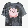 Cheapest 🌟 Pokemon Clefairy Tie-Dye 👧 Girls Crop T-Shirt 🔔 -pokemon Sales 20296311 hi
