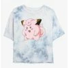 Budget 😀 Pokemon Clefairy Pose Tie-Dye 👧 Girls Crop T-Shirt 🔔 -pokemon Sales 20296393 hi