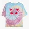 Wholesale ⌛ Pokemon Jigglypuff Outline Tie-Dye 👧 Girls Crop T-Shirt 🥰 -pokemon Sales 20296438 hi