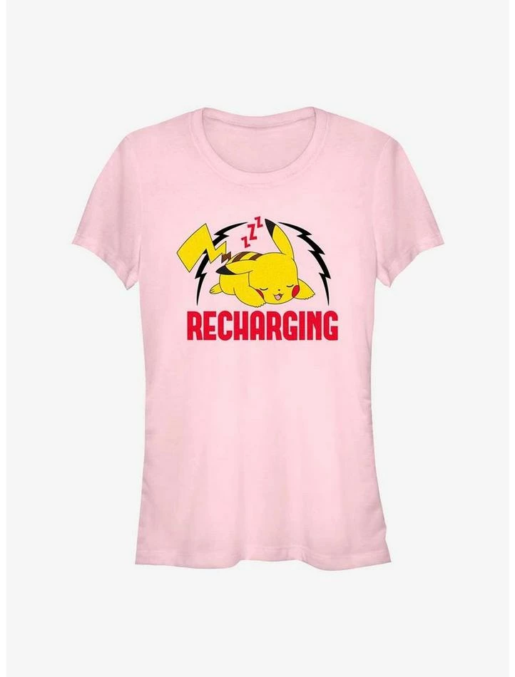 Discount โ๏ธ Pokemon Sleepy Pikachu Recharging ๐ง Girls T-Shirt ๐ 3 Discount โ๏ธ Pokemon Sleepy Pikachu Recharging ๐ง Girls T-Shirt ๐