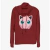 Promo 🥰 Pokemon Jigglypuff Face Cowl Neck Long-Sleeve Top 🔔 2 Promo 🥰 Pokemon Jigglypuff Face Cowl Neck Long-Sleeve Top 🔔 -pokemon Sales 20296529 hi