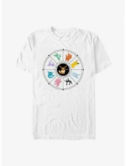 Best Pirce 🎉 Pokemon Eevee Evolution Tarot Card T-Shirt ❤️