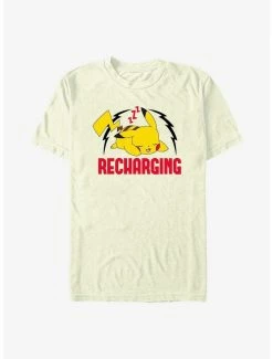 Outlet 🛒 Pokemon Sleepy Pikachu Recharging T-Shirt ✔️