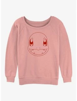 Brand new ⌛ Pokemon Charmander Outline 👧 Girls Slouchy Sweatshirt 🥰