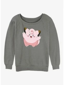 Buy ⭐ Pokemon Clefairy 👧 Girls Slouchy Sweatshirt ✔️