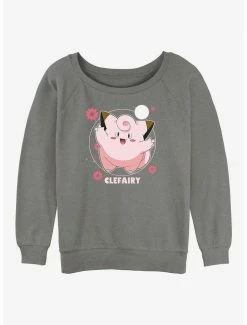 Wholesale ⭐ Pokemon Clefairy Fairy Dance 👧 Girls Slouchy Sweatshirt 💯
