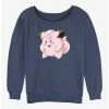 Best Sale 👏 Pokemon Clefairy Pose 👧 Girls Slouchy Sweatshirt 🔥 -pokemon Sales 20296880 hi