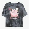 Promo 😍 Pokemon Clefairy Fairy Dance Tie-Dye 👧 Girls Crop T-Shirt ❤️ -pokemon Sales 20296964 hi