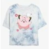 New 🥰 Pokemon Clefairy Fairy Dance Tie-Dye 👧 Girls Crop T-Shirt 🎉 -pokemon Sales 20296978 hi