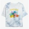 Buy 🛒 Pokemon Gotta Catch Eeveelutions Tie-Dye 👧 Girls Crop T-Shirt 💯