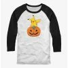Buy 😀 Pokemon Pikachu Pumpkin Raglan T-Shirt 🌟 -pokemon Sales 20297171 hi