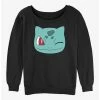 Top 10 ⌛ Pokemon Bulbasaur Face 👧 Girls Slouchy Sweatshirt 🤩 -pokemon Sales 20297213 hi