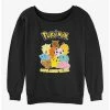 Discount 👏 Pokemon Catch 'Em All 👧 Girls Slouchy Sweatshirt 🧨 -pokemon Sales 20297241 hi