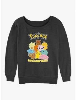 Best reviews of ⭐ Pokemon Catch 'Em All 👧 Girls Slouchy Sweatshirt 🎁