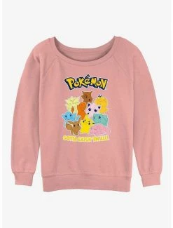 Budget ✔️ Pokemon Catch 'Em All 👧 Girls Slouchy Sweatshirt 🎉