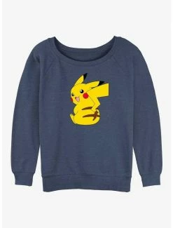 Best reviews of 👍 Pokemon Cheeky Pikachu 👧 Girls Slouchy Sweatshirt 🔔