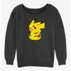 Best Pirce 🤩 Pokemon Cheeky Pikachu 👧 Girls Slouchy Sweatshirt 👍 -pokemon Sales 20297318 hi