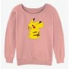 Buy 😀 Pokemon Cheeky Pikachu 👧 Girls Slouchy Sweatshirt 🌟