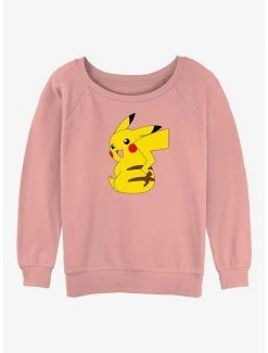 Buy 😀 Pokemon Cheeky Pikachu 👧 Girls Slouchy Sweatshirt 🌟
