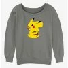 Best reviews of 🔥 Pokemon Cheeky Pikachu 👧 Girls Slouchy Sweatshirt ✔️ -pokemon Sales 20297332 hi